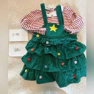 Boden Christmas tree dress - size 6-9M